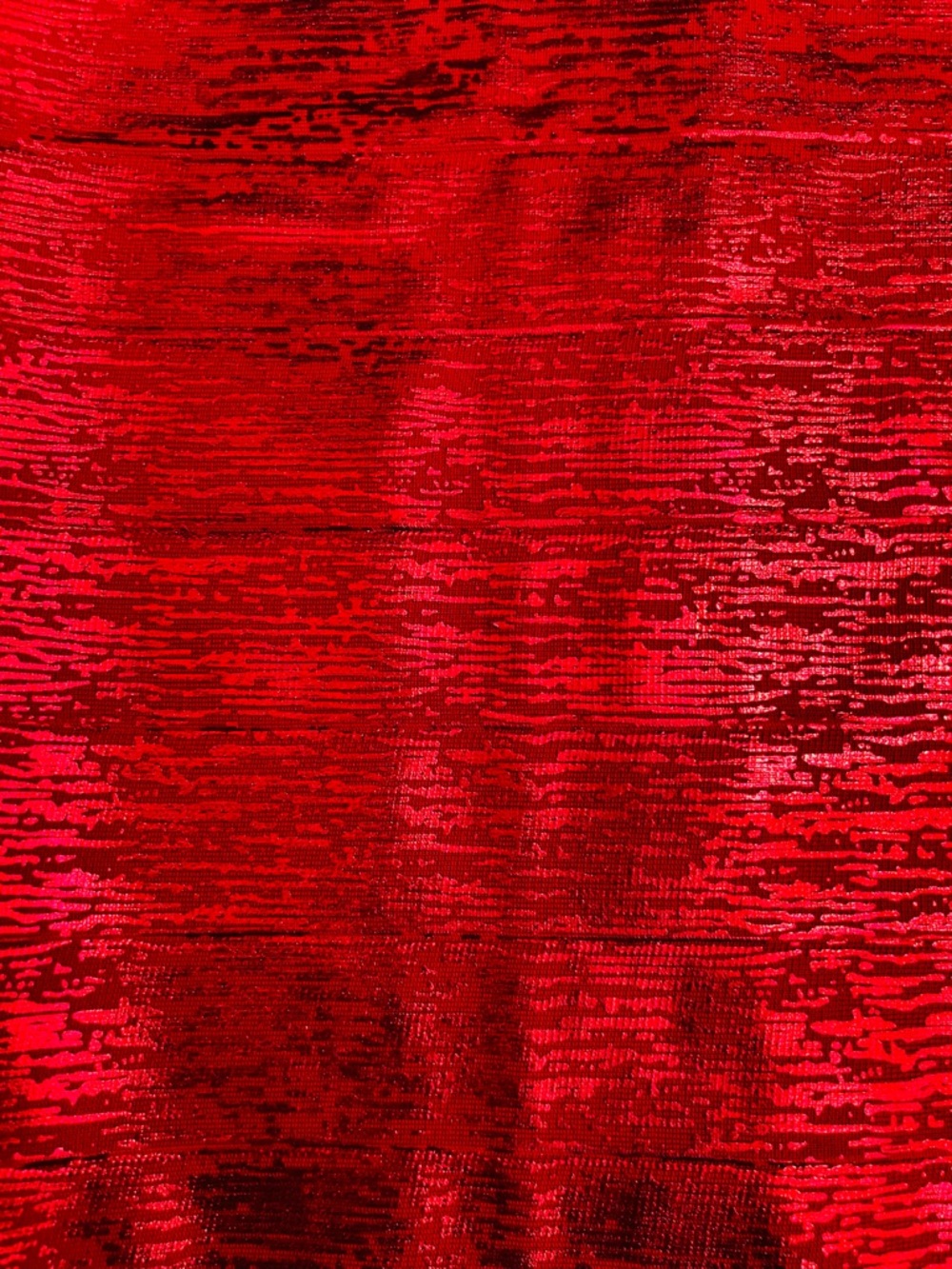 GRACIA Red Shimmer Bandage Pencil Skirt Sz L NWT Elegant Classic Textured #A - Picture 6 of 12